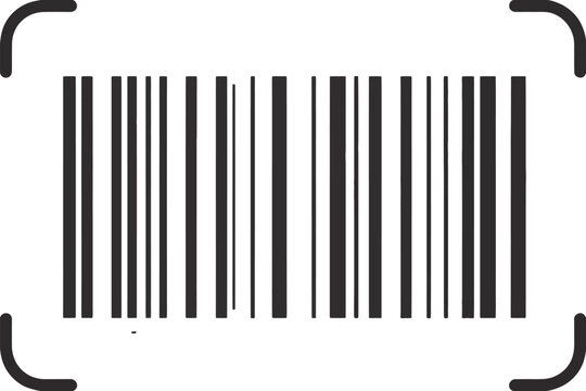 Barcode scan icon. scan me text and smartphone usage symbol, ideal for digital payment, identification systems, and modern mobile interface designs.
