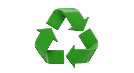 Obraz premium Green Recycling Symbol icon arrows