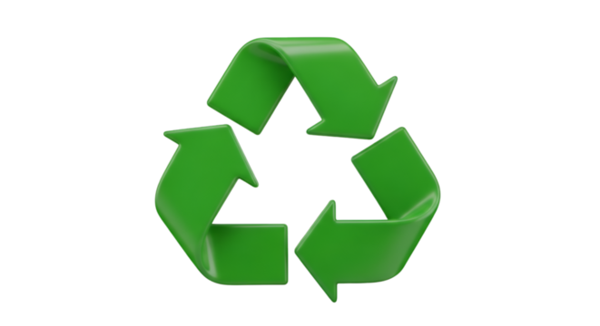 Green Recycling Symbol icon arrows