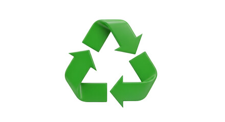 Obraz premium Green Recycling Symbol Keywords: recycling, symbol, green, arrows, triangle, environment