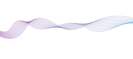 Abstract wave lines dynamic flowing colorful light isolated background.