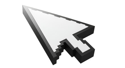 Pixelated Computer Mouse Cursor Arrow pointer