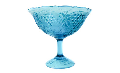 Blue crystal vase.