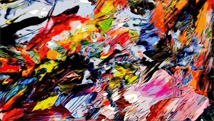 Abstract art background . Hand painting artwork on canvas .