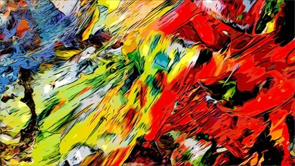 Abstract art background . Hand painting artwork on canvas .