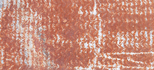 Rust dirty metal wall or plate used as old metal background texture