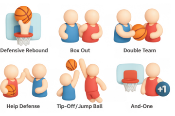 3d basketball game moves: offensive and defensive strategies with players