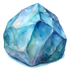mineral-stone ,watercolor background