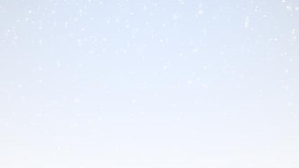 Snowflakes falling on blue sky background transparent PNG overlay for