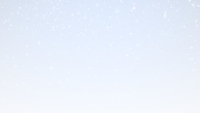 Snowflakes falling on blue sky background transparent PNG overlay for - Powered by Adobe