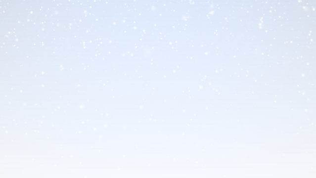 Snowflakes falling on blue sky background transparent PNG overlay for