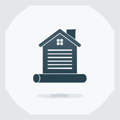 House Blueprint Icon Planning and Design Symbol