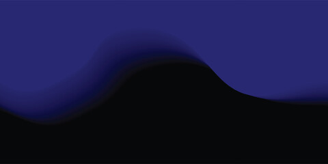 Abstract blurred gradient mesh background in dark blue. Poster or banner template.
