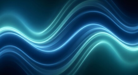 Ocean Pulse Deep Blue–Teal Fluid Lightwave Flow Texture 1