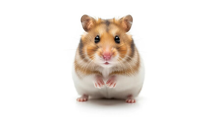 hamster on white background