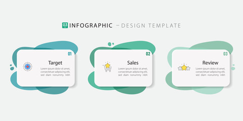 Business infographic template. 3 Step timeline journey. Process diagram, 3 options on white background, Infograph elements vector illustration.