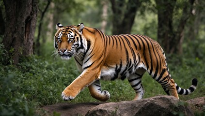 Obraz premium Wild tiger in its natural environment