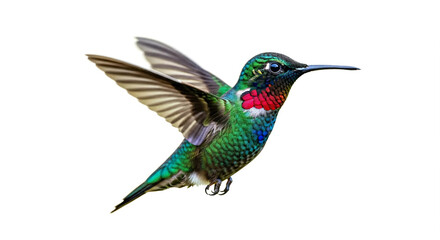 Fototapeta premium hummingbird on white background