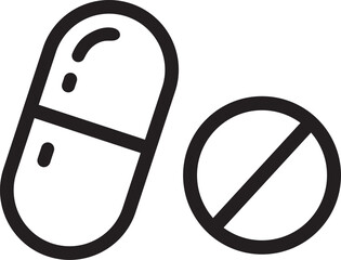 Medicine pills icon vector, Symbol, logo illustrations