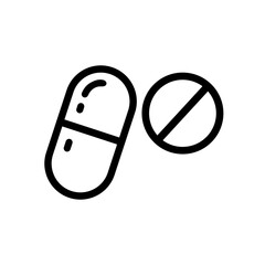 Medicine pills icon vector, Symbol, logo illustrations
