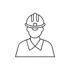 Construction worker icon Graphic vector set for ui design