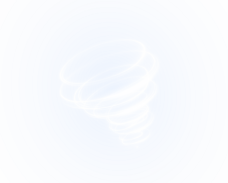 Luminous swirling light spiral PNG transparent overlay for creative projects