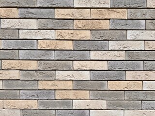 textured background of colored bricks
