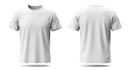 T-shirt mockup front and back view