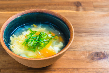 野菜と卵の中華スープ