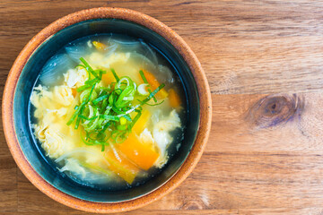 野菜と卵の中華スープ