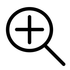 Obraz premium Magnifying Glass Zoom In Icon