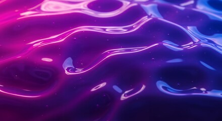 Abstract Wave Pink  Blue Fluid 3D Render with Smooth Surface, and Modern Art Background.
