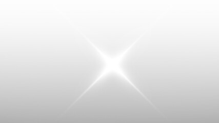 Bright White Four Point Star Lens Flare Light Effect with Clear Rays on a Transparent Background © Dypak