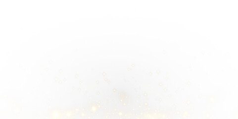 Golden sparkles PNG overlay with transparent background for creative designs