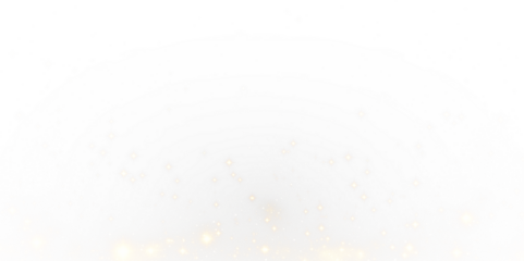 Golden sparkles PNG overlay with transparent background for creative designs