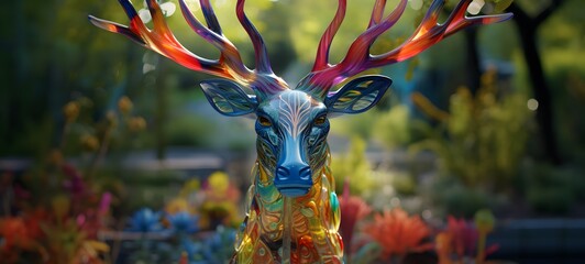 A dracula , a small creature made of glass that is sitting in the palm of your hand ,generative AI