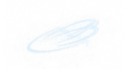 Blue light swirl PNG overlay with transparent background for designs