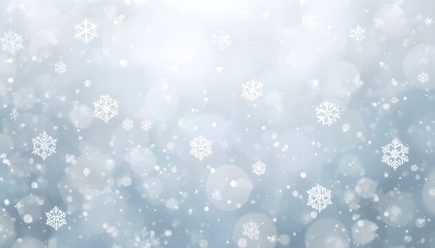 Snow overlay with falling scattered snowflakes on transparent background - Powered by Adobe