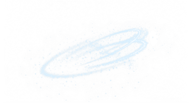 Blue light swirl PNG overlay with transparent background for designs