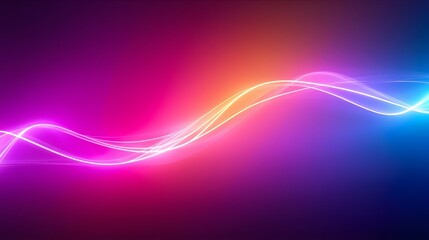 Colorful Abstract Background With Dynamic Light Patterns