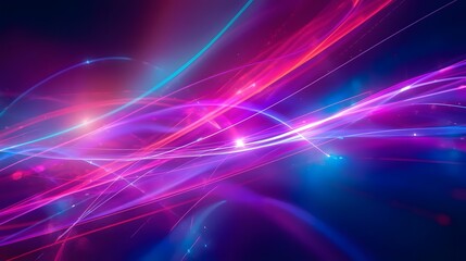 Colorful Abstract Background With Dynamic Light Patterns