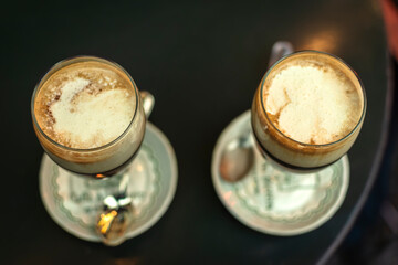 Coffee, chocolate and cream and it's "Bicerin"! The iconic Torino beverage. Here is portrayed in the place where it was born in 1763.