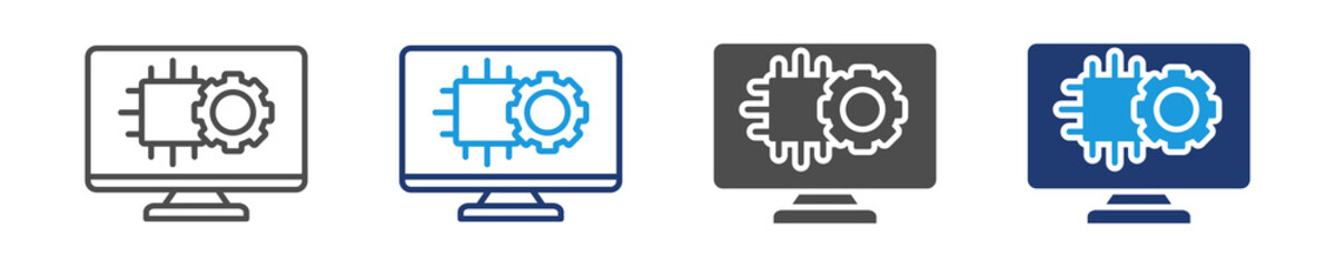 software icon set multiple style