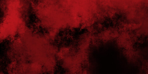 grunge background with red paint. red Paint brush strokes. Fire red texture. Smoke overlays black and red background. Vintage retro red background. Red vapor on black.