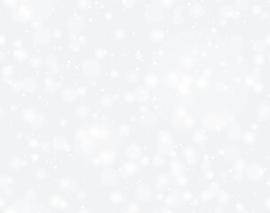 Seamless vector white snowfall light effect on blue transparent background. Special semitransparent overlay for winter design, wrapping paper or Christmas page fill layer