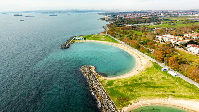 Yesilkoy Marina, Atakoy Istanbul Aerial View