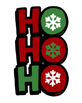 HOHOHO del color de la Navidad.