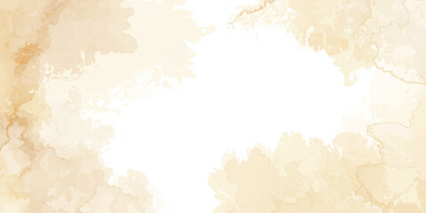 Soft beige watercolor wash with a bright central empty space