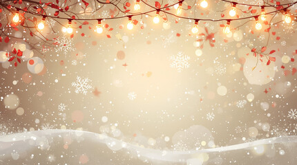 Elegant Christmas Glowing Background
