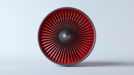 Hybrid SAF aviation concept showing jet engine with dual-color fuel flow representing biofuel and synthetic blend.